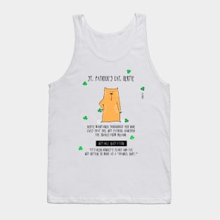 St. Patrick's Cat, Gertie Tank Top